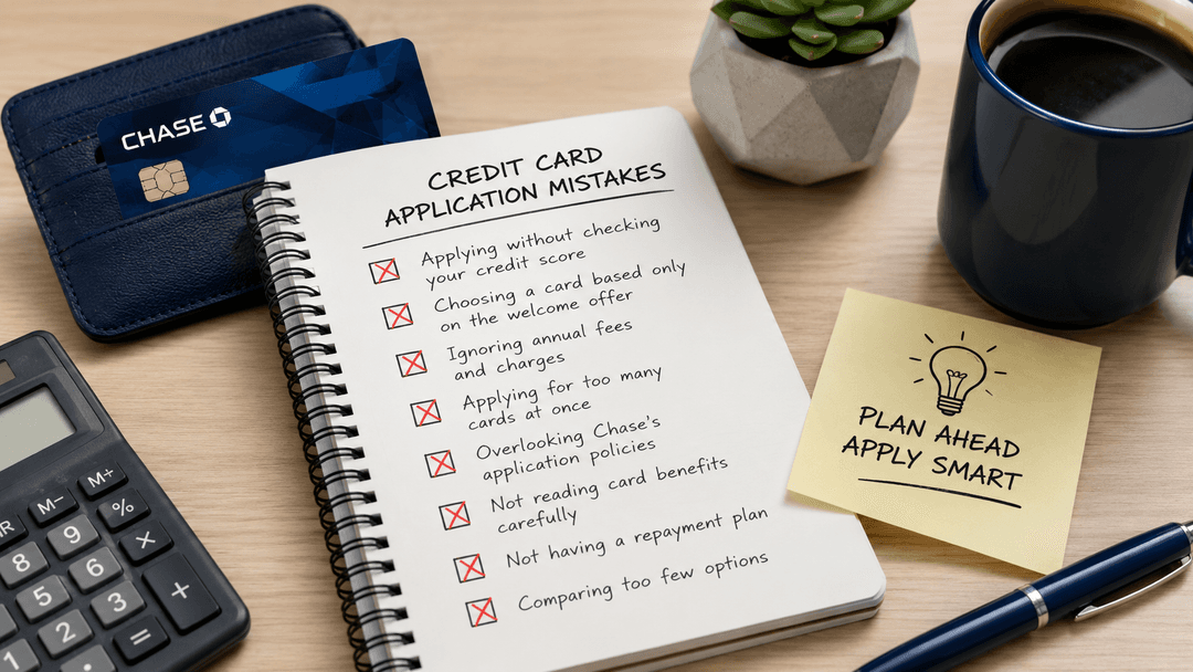 Common Mistakes to Avoid When Applying for a Chase Credit Card